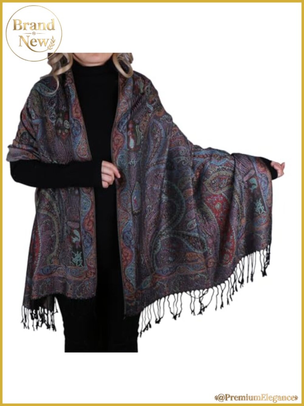 Paisley Rave Scarf Shawl Wrap Oversized Tapestry Festival Pashmina